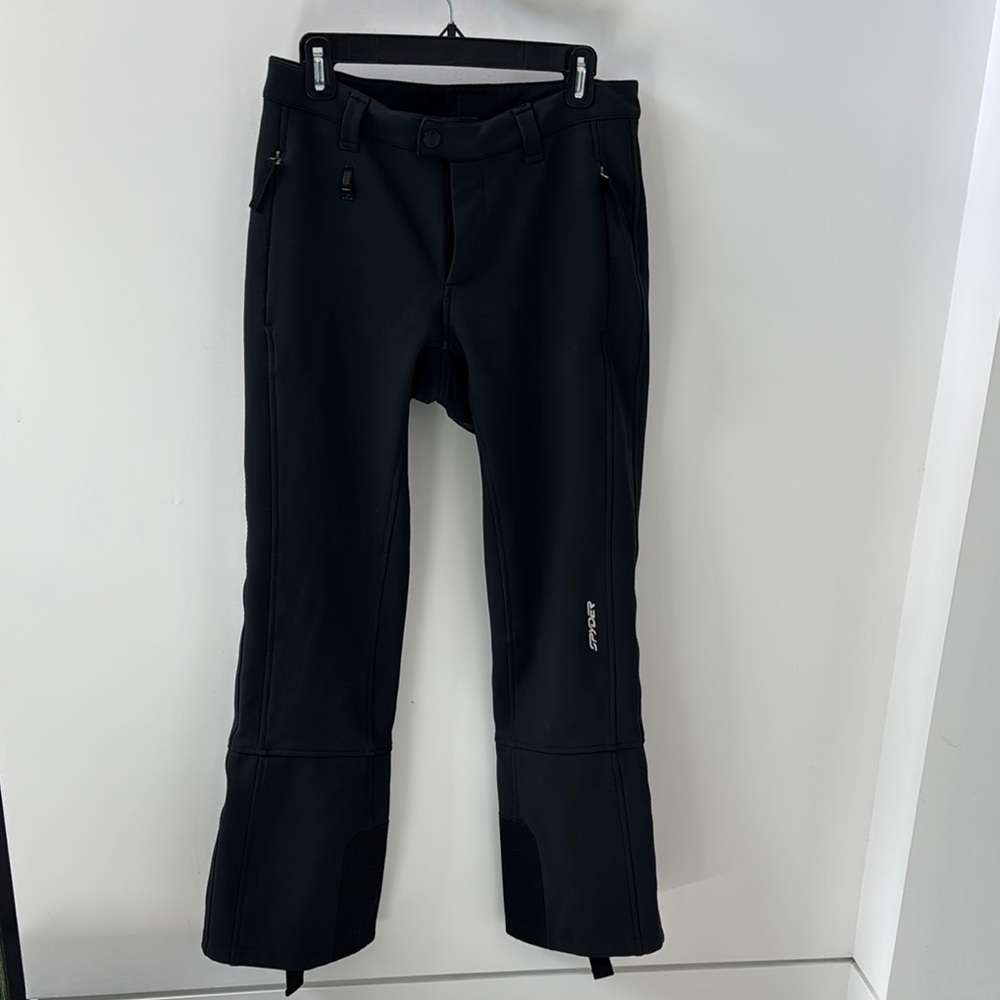 Spyder Black Performance Pants with Bootcut Design